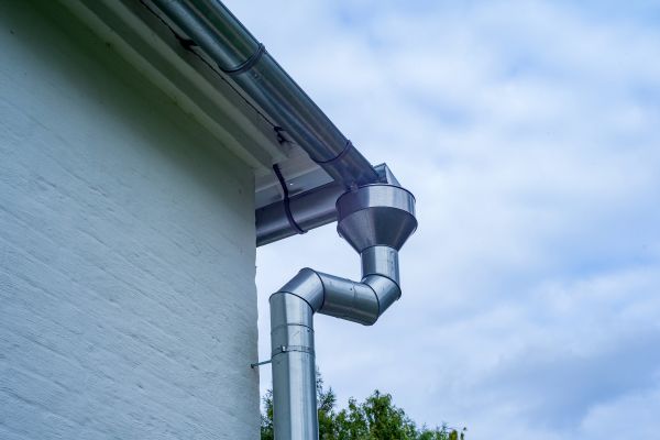 Metal Downspout Replacement in Frankfort